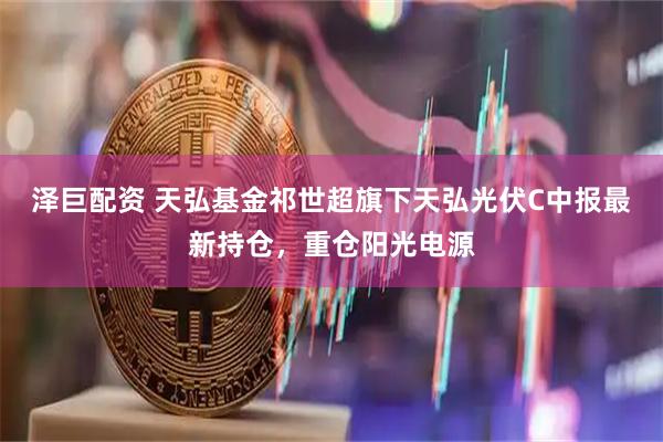 泽巨配资 天弘基金祁世超旗下天弘光伏C中报最新持仓，重仓阳光电源